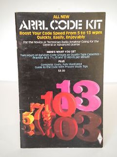 All New ARRL Code Kit (Book Only) By Charles J. Harris (1976)