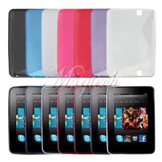  Soft TPU Gel Case Cover Skin Fr  Kindle Fire HD 7 inch Tablet