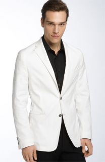 Versace Collection White Stretch Cotton Deconstructed Sportcoat