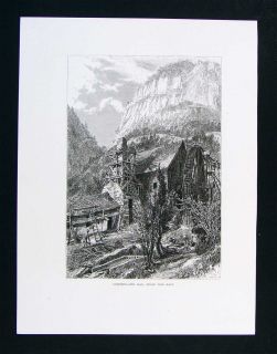 1874 Antique Print Cumberland Gap from The East Water Mill Tennessee