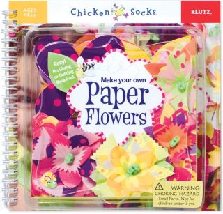 Make Your Own Paper Flowers Book Kit Chicken Socks Books by Klutz FREE