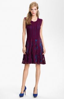 Nanette Lepore Enchanting Knit & Lace A Line Dress (Online Exclusive)