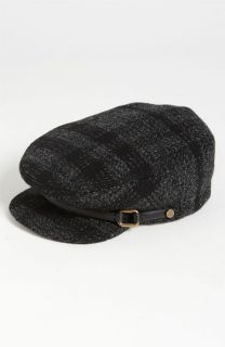 Burberry Smoked Check Wool Flat Cap