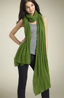  Airy Ribbed Cashmere Wrap
