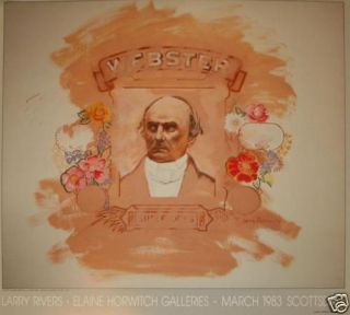 Portrait of Daniel Webster by Larry Rivers Poster