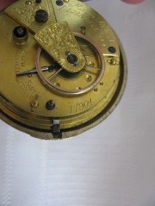  Cased Pocket Watch Hugh Roberts Llanddaniel Chester 1827 HMK