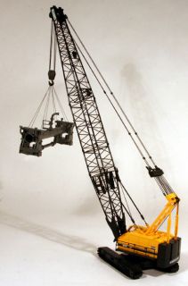  American 9310 Heavy Lift Track Crane w/Custom Plant Load Brass 1/87