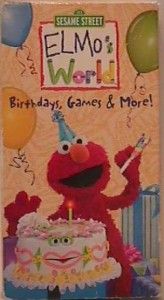 Sesame Street Elmos World VHS Birthdays Games More