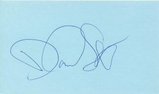 Autographed Daniel Stern Index Card Actor