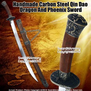 Handmade Carbon Steel Qin Dao Chinese Broad Sword Sharp