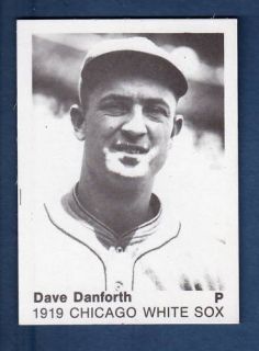 1919 Chicago White Sox Dave Danforth 1975 TCMA