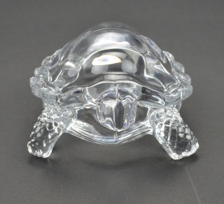 Cristal dArques Turtle Figurine 24% Lead Crystal 2.5 Tall Reptile