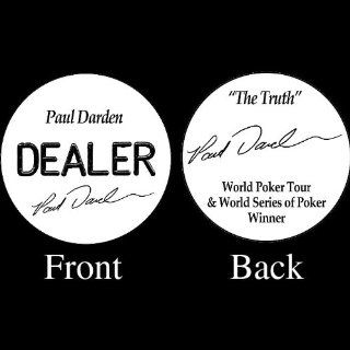 Trademark Poker Paul Darden Professional Collectors Dealer Button