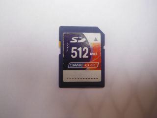 Dane Elec 512MB Secure Digital Memory Card High Speed