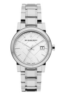 Burberry Medium Check Stamped Bracelet Watch