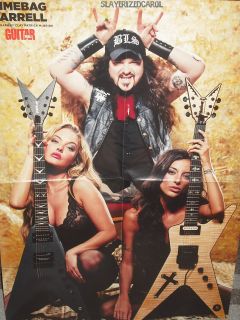DIMEBAG DARRELL/ ROB ZOMBIE DOUBLE SIDED POSTER Guitar World
