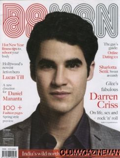 Darren Criss from Glee Daman Magazine Da Man March 2011 Drew Roy Lucas