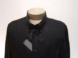 New Daniel Cremieux Signature 100 Linen Mens Polo Pocket Button Shirt