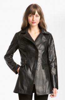 Laundry by Shelli Segal Asymmetrical Leather Topper