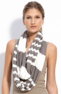 Vince Mixed Stripe Linen Infinity Scarf