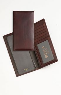Bosca Hugo Bosca   Old Leather Checkbook Wallet
