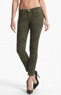 Current/Elliott The Rolled Print Stretch Jeans (Army Lace)
