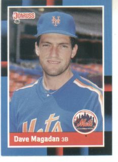 50 Card Lot 1988 Donruss Dave Madigan Mets MT 323