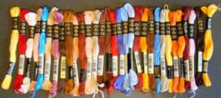 DMC 25 Mouline Special Floss Lof of 31 ~ Various Colors Cotton