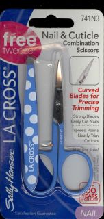 Sally Hanson Cuticle Scissors La Cross with Tweezer B