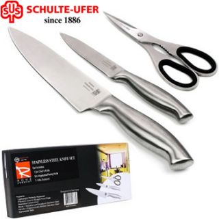Schulte Ufer® 3 PC Stainless Steel Knife Set