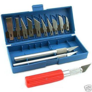 16pc Hobby Knife Set With the Good Metal Collets & FREE MINI BRIGHT