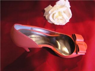 nib inc heel d arcy pump leather shoes 6 5 coral