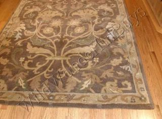 pottery barn darby brown rug in 8 by 10 arabesques and vines in soft