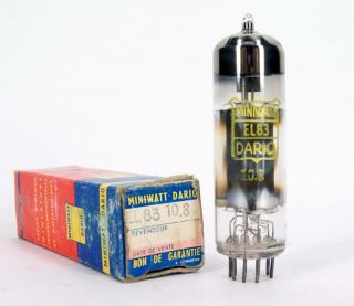 NOS (New Old Stock) DARIO MINIWATT EL83 vintage electron tube made