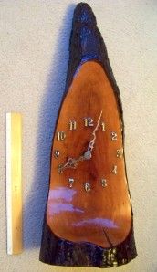 Vintage 25 Homemade Cypress Knee Mantel Clock Unique