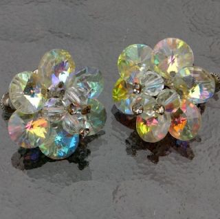 Vendome Vintage AB Rivoli Crystal by Swarovski Earring