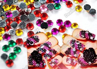 20000 pcs clear crystal glitter nail art rhinestone decoration 2mm