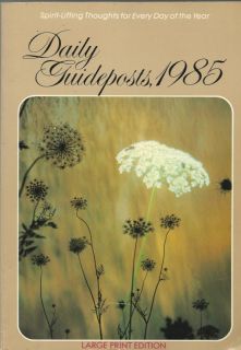 daily guideposts 1985 large print edition 200 pages paperback large