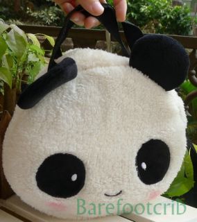 New CUDDY Smile Panda Shoulder Bag Tote Girls Handbag Purse 2 Zippers