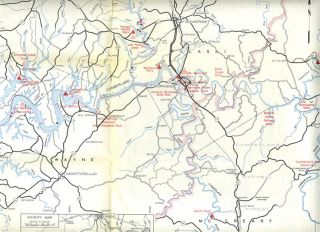 Wolf Creek Dam & Lake Cumberland Kentucky Brochure & Map 1964