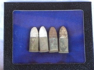 Original Civil War Spencer Bullets Cartridges Set of 4