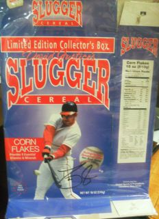  Edition Collectors Box David Justices Slugger Cereal 1999
