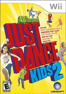 KIDS JUST DANCE 1 & 2 DANCING SINGING MUSIC Wii GAME LOT 80+ SONGS NEW