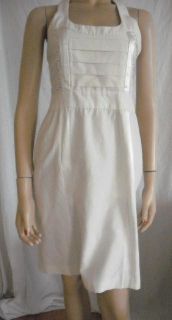 Cynthia Rowley White Eyelet Cotton Silk Summer Dress 0