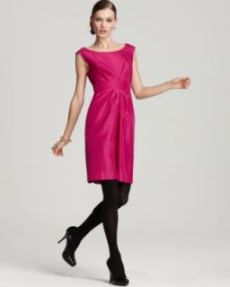 Kate Spade New Deanna Pink Silk Pleated Back Zip A Line Cocktail Dress