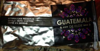  lb bags of starbucks reserve guatemala de flor whole bean coffee