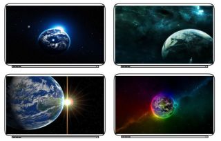 Planet Earth Laptop Netbook Skin Decal Cover Sticker
