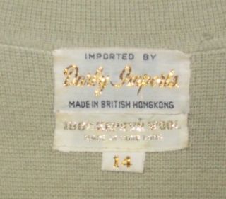 Darby Imports Vintage 100 Zephyr Wool Green Dress 1960s Womens Sz 10