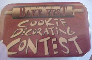 Pinback Bakefest Cookie Decorating Contest