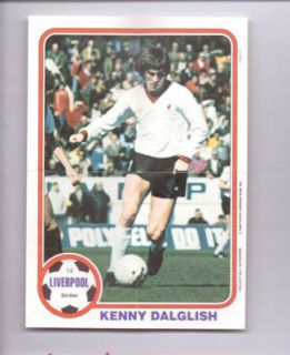  Chewing Gum Footballers RARE football Poster Liverpool KENNY DALGLISH